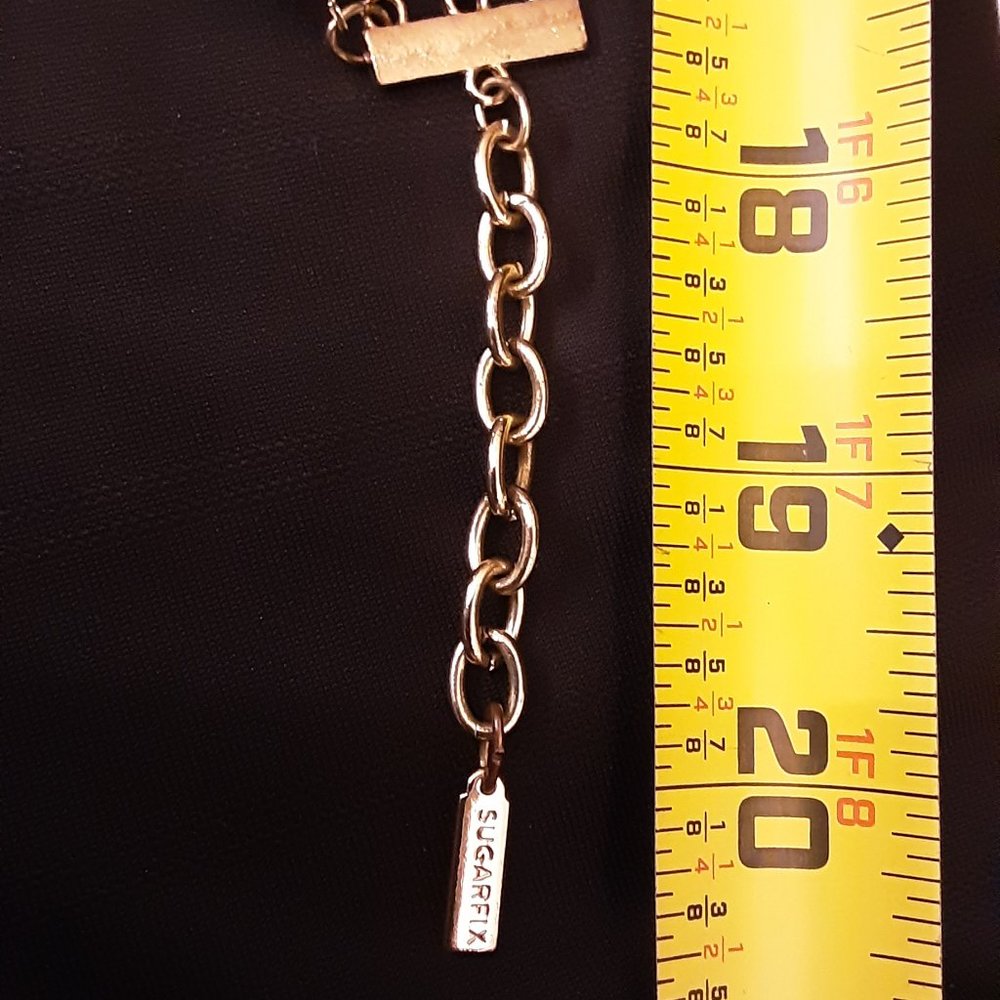 Beaded Multi-Strand Statement Necklace Signed Sug… - image 5